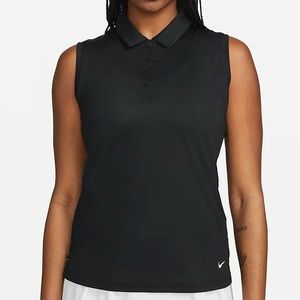 Nike Dri-FIT Victory Women's Sleeveless Golf Polo Black M